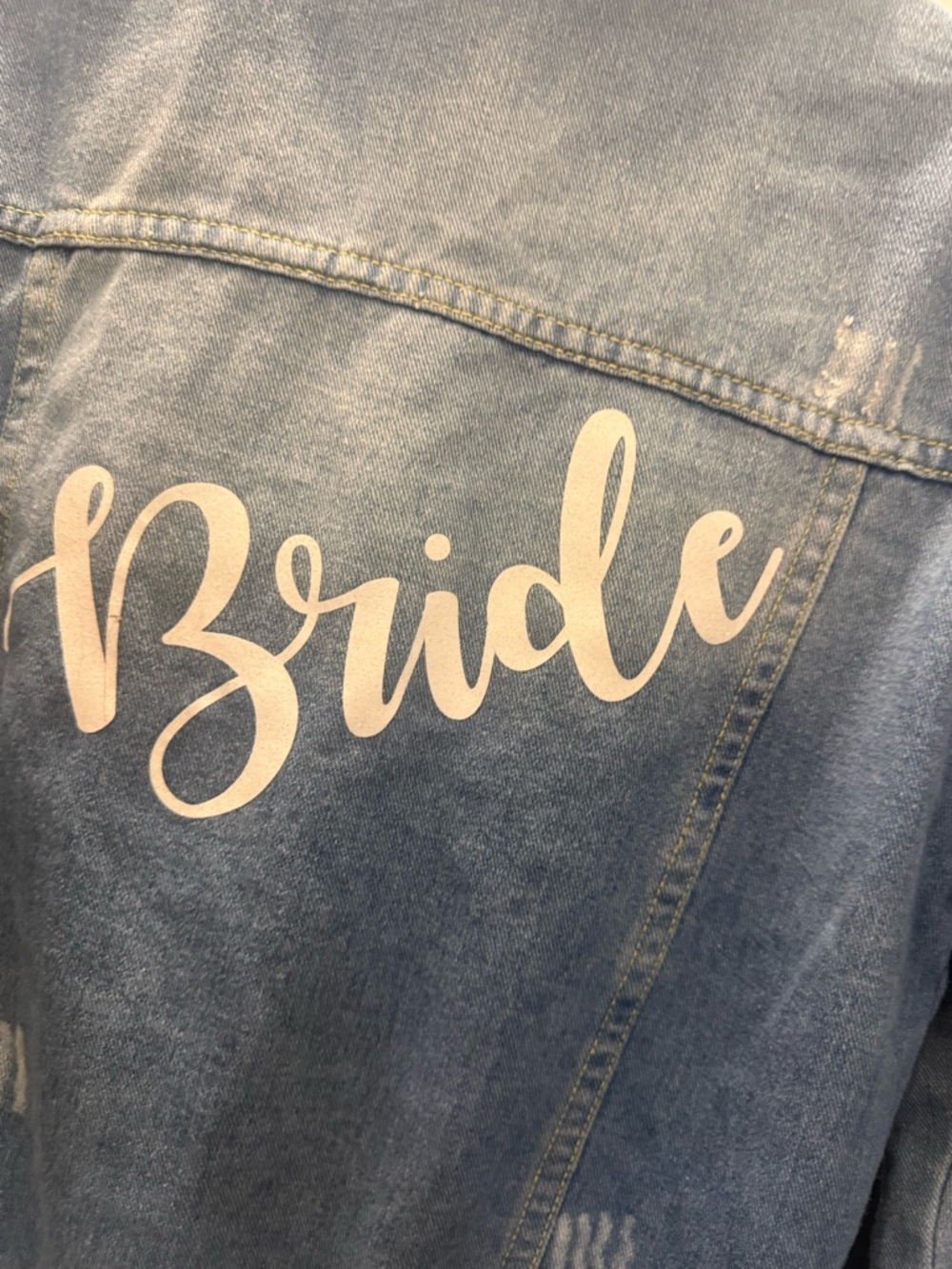 Bride Jean Jacket. Unbranded. P2P 16. - Picture 3 of 6